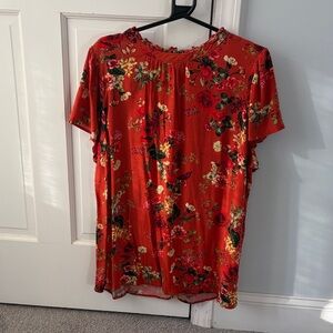 Torrid Rust color Floral Blouse